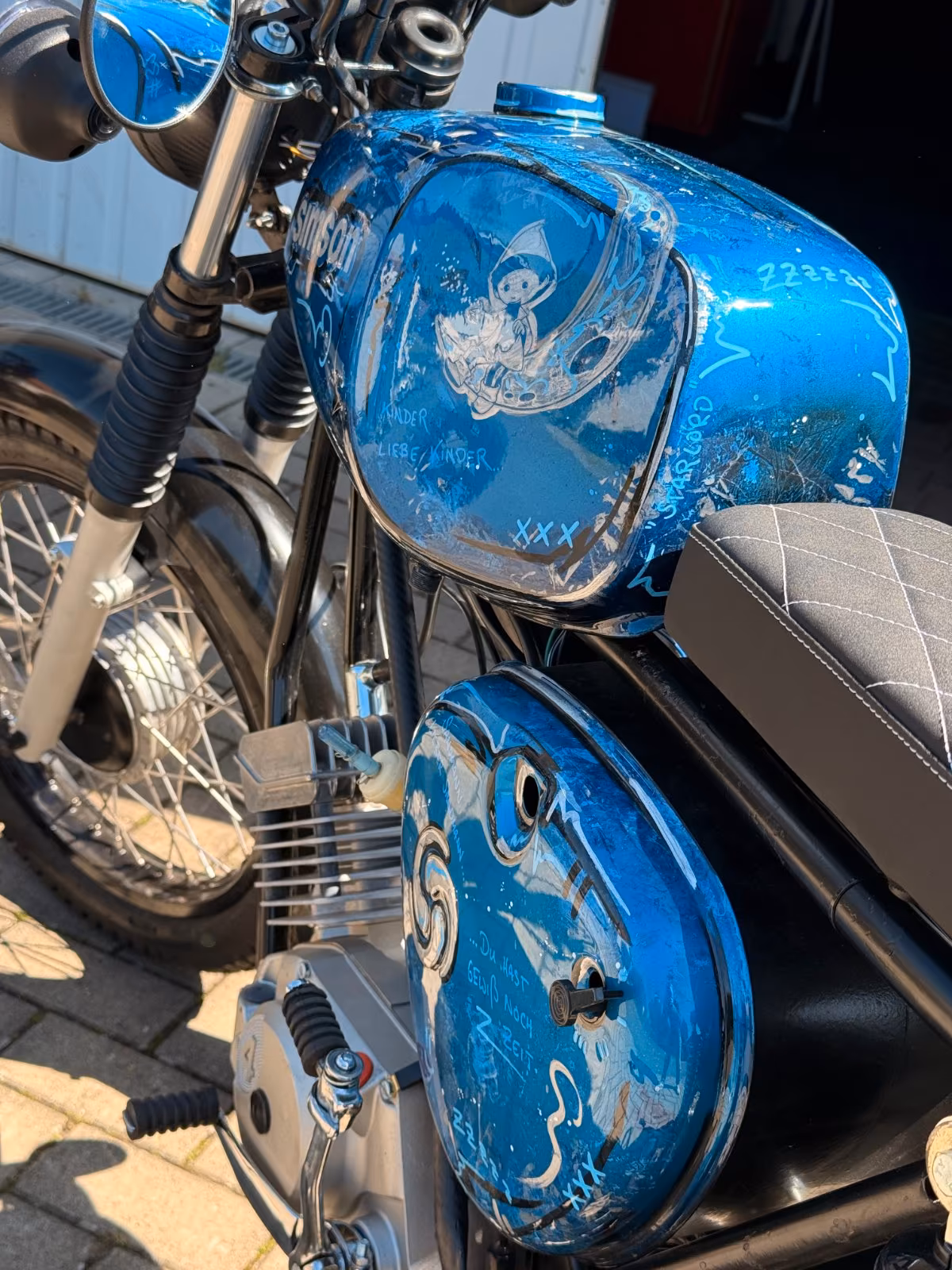 Simson Tank Set S50 S51 - „Star Lord“ Airbrush Comic - Style