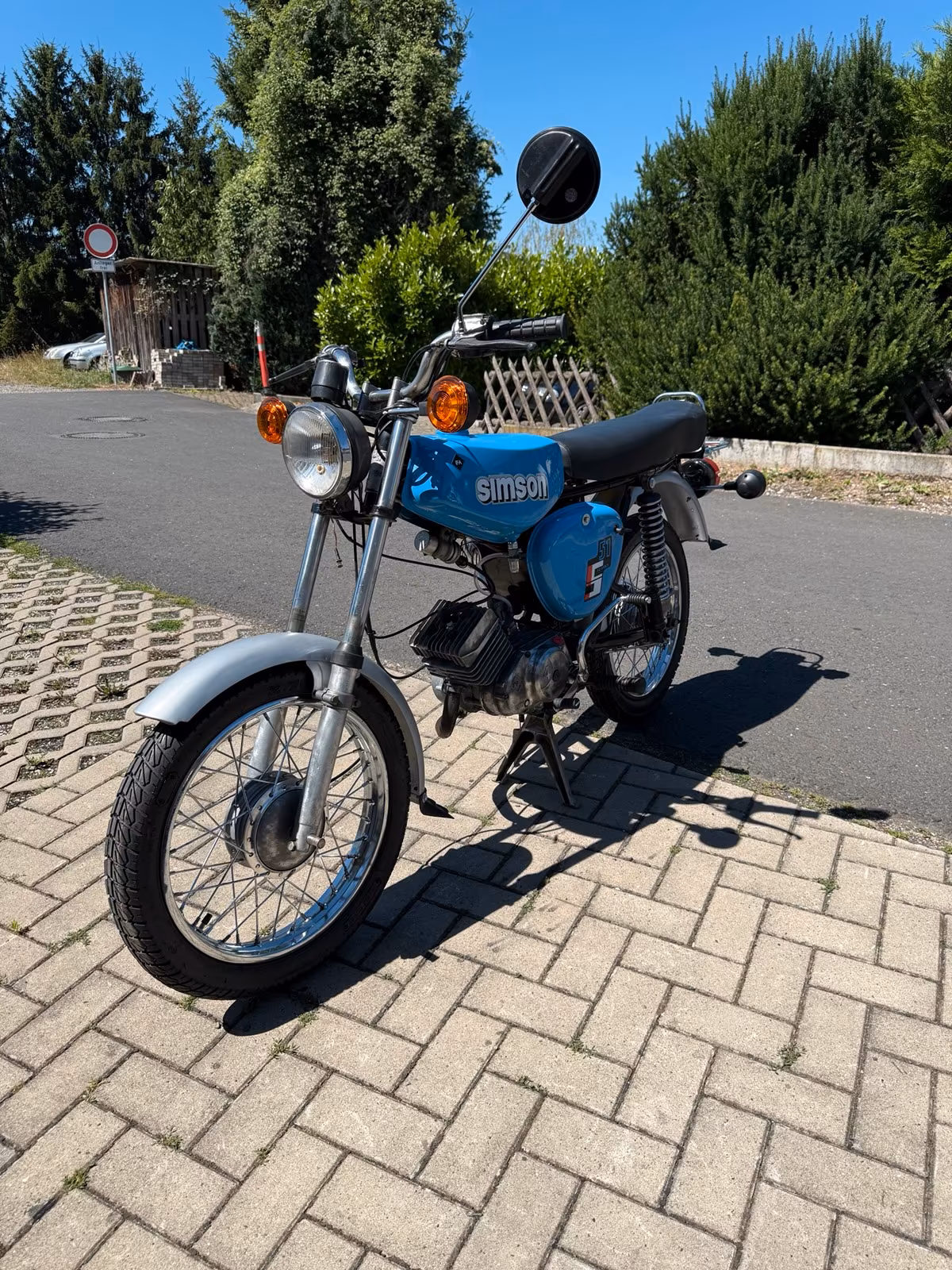 Simson S51 B1-4 mit 4 Gang-Schaltung fahrbereit mit 60 km/h KBA